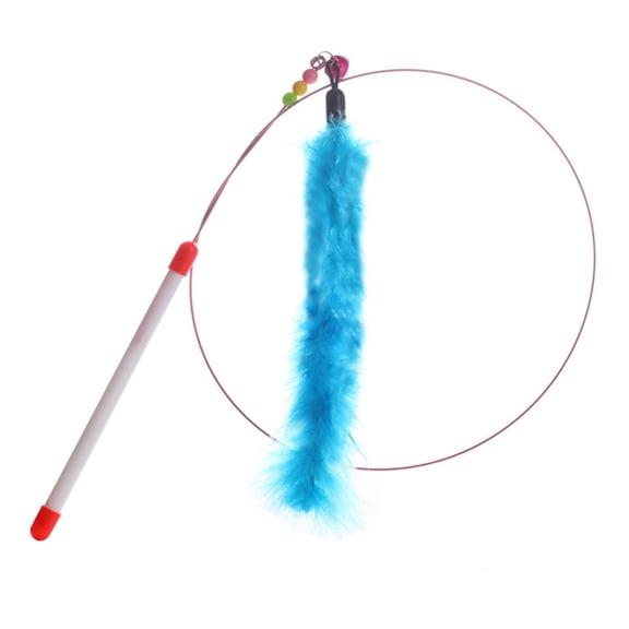 SDFGTstore Interactive Cats Toy Funny Simulation Fish with Bell Funny Exercise for Kitten Playing Teaser Wand Cats Su