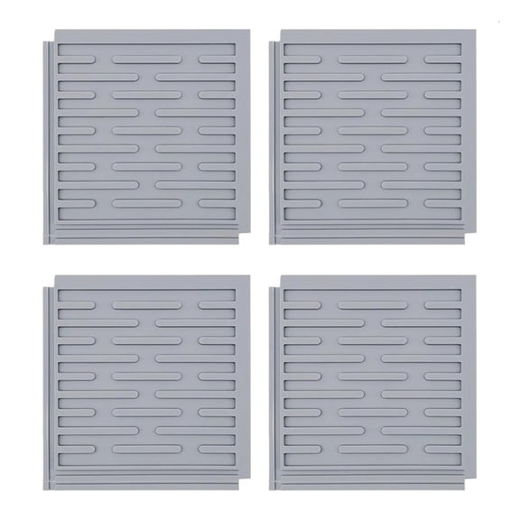 SDFGTstore Interlocking Silicone Dish Drying Mat Flexible Kitchen Countertops Organiser Nonslip Base