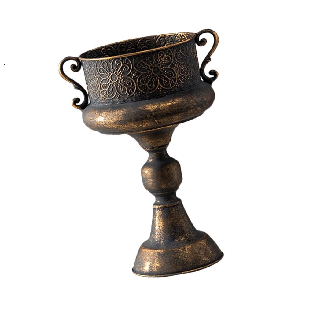 SDFGTstore Iron Flower Pot Planter With Antique Stone Finish For Garden And Home Decoration