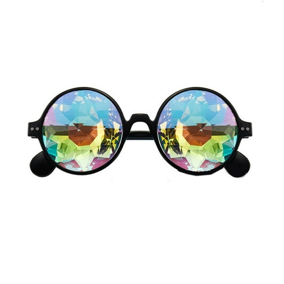 SDFGTstore Kaleidoscope Rave Glasses Festival Goggle Rainbow Sunglass Kaleidoscope Sunglass