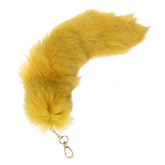 SDFGTstore Kids Children Party Cosplays Tail Costume Tail Adjustable Faux Furs Tail Foxes Dress up Tails with Keychain