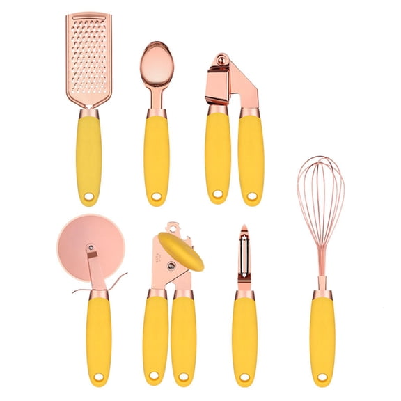 SDFGTstore Kitchen Gadget Utensils Ice Scream Scoop Peeler Garlic Press Cheese Grater Whisk