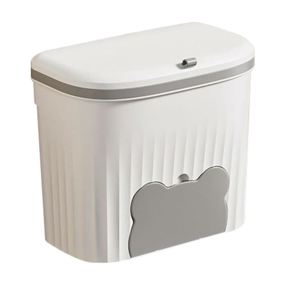 SDFGTstore Kitchen Trash Can Cabinets Door Wall Mounted Hanging Household Bathroom with Lid