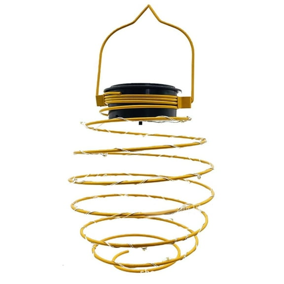 SDFGTstore LED Solar Lights Waterproof Pathway Spiral Lights Outdoor Solar Powered Hanging Lantern for Garden Yard Porch Walkway