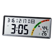 SDFGTstore Large Digital Wall Clock Battery Operated with Big Digits LCD Screen Display,Day