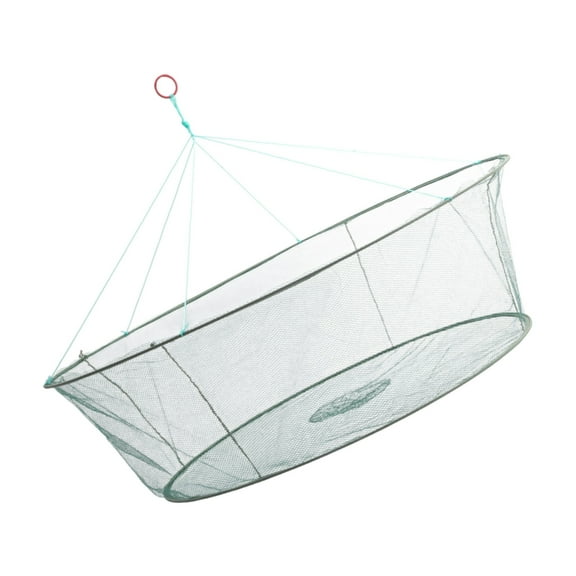 SDFGTstore Large Fishing Net Fish Landing Net Knotless Fishing Net Foldable Fly Fishing Net Dip Fish Net