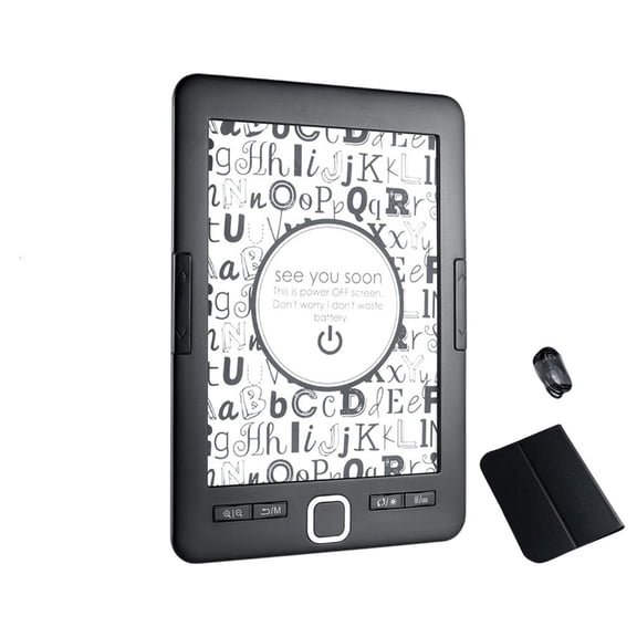 SDFGTstore Lightweight Electronic Book Reader Front Lit Screen Supports Multiple Ebook Formats