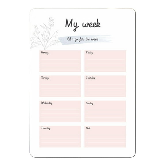 SDFGTstore Magnetic A4 Refrigerator Message Sticker Flexible Fridge Drawing White Board Message Memo Reminder Planner