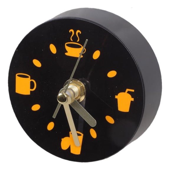 SDFGTstore Magnetic Clock for Fridge Small Coffee Tableware Wall Watch Message Sticker