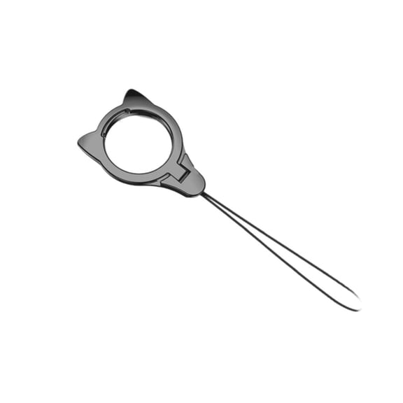 SDFGTstore Metal Phone Rings Grip Holder Phone Kickstand Flexible Rings Grip with Neck Strap for Smartphones & Magnetic Car Mount