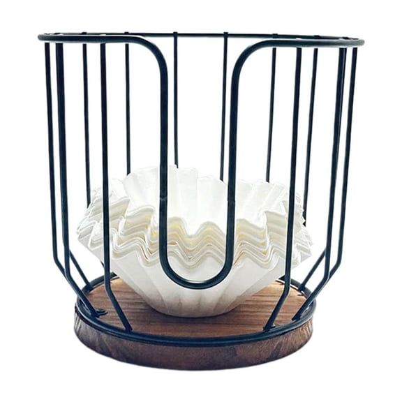 SDFGTstore Metal Wire Coffee Storage Rack Coffee Basket Decorations for Kitchen Countertop