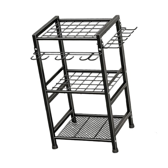 SDFGTstore Metal Yard Tool Holder Large Load Capacity Garage Shed Storage Easy Assembly