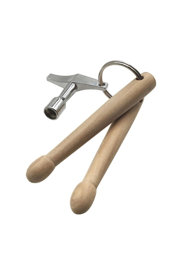 Miniature Drumstick Keychain With Lock Light weight Percussion Practice Tool