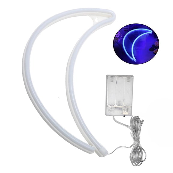 SDFGTstore Moon Neon Sign Night Light Art Decorative Lights Wall Decor for Kids Room Christmas Wedding Birthday Party Decoration