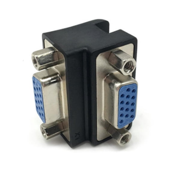 SDFGTstore More Convenient Right Angle VGA 15 Female to 15 Female 90 Adapter