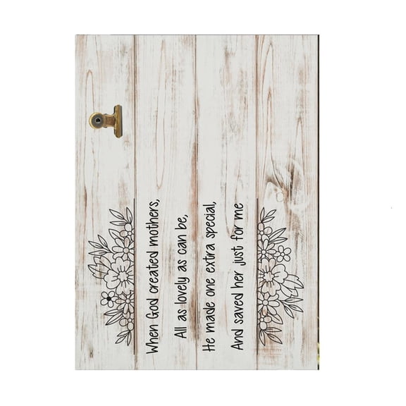 SDFGTstore Mothers Day Wooden Pictures Frame with Bubble Stickers Creative Decorations
