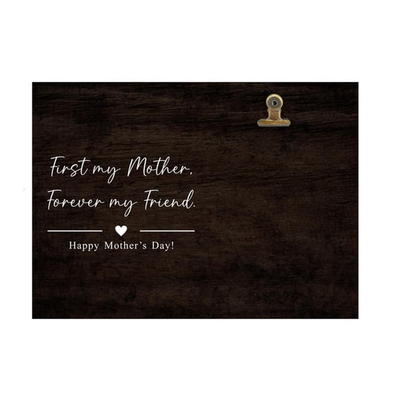 SDFGTstore Mothers Day Wooden Pictures Frame with Secure Clip Create Gift for Mom