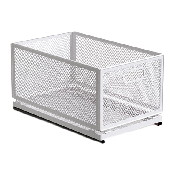 SDFGTstore Multipurpose Slide Out Cabinet Basket with Smooth Glides for Efficient Storage