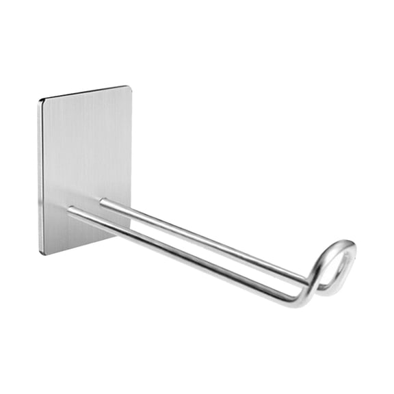 SDFGTstore Multipurpose Stainless Steel Stick On Hook Space Saving Towel Hanger Hanging Rack with Strong Bearing Capacity