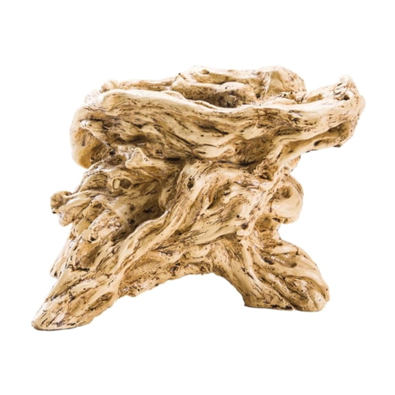 SDFGTstore Natural Look Resin Flowerpot with Tree Stump Design for Enhancing Home and Garden Decors