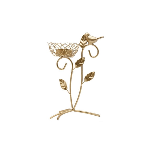 SDFGTstore Nordic Golde Bird Wrought Iron Candlestick Scented Candle Holder Stand for Wedding Party Dining Table Decoration Metal Art Crafts