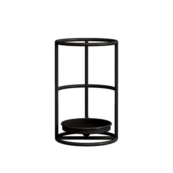 SDFGTstore Nordic Style Wrought Iron Circle Geometric Candle Sconce Holder Candlestick Rack Desktop Wedding Decoration