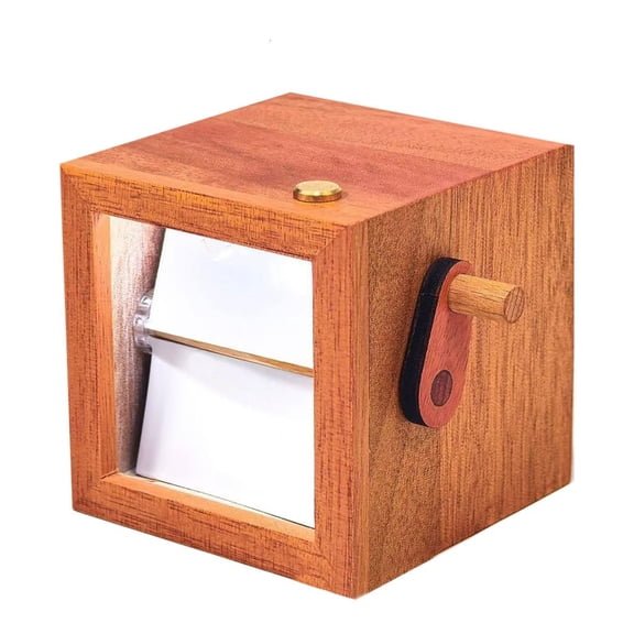 SDFGTstore Nostalgic Hand Crank Photo Album with Lighted Vintage Homes Decors Picture Flipbook For Photography Lover Collectors