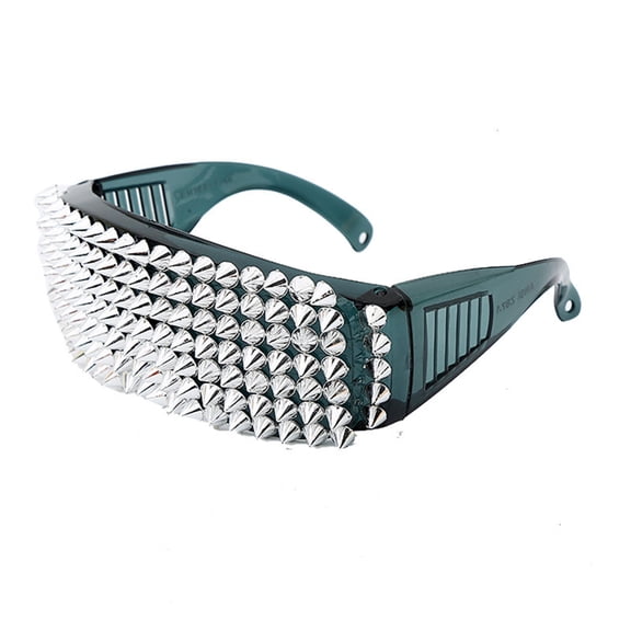 SDFGTstore Novelty Sun Glasses with Full Studded Popular Sun Protective Sun Glasses for Daily Vacation Hiphop Dancing Eyewea