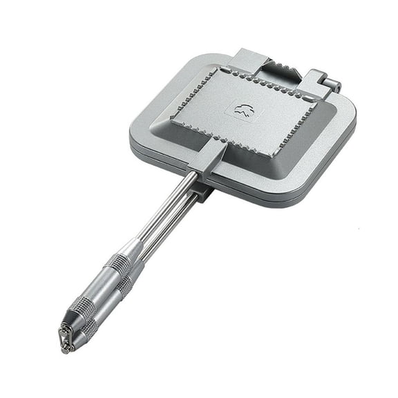 SDFGTstore Outdoor Sandwich Baking Pan Portable Frying Pan Toast Double Sided Frying Pan Bread Clip Non-Stick Coated Baking Pan