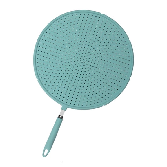 SDFGTstore Oversized Silicone Splatters Cover For Stovetop And Microwave 33cm Heat Resistant Cooking Lid With Ergonomic Handle