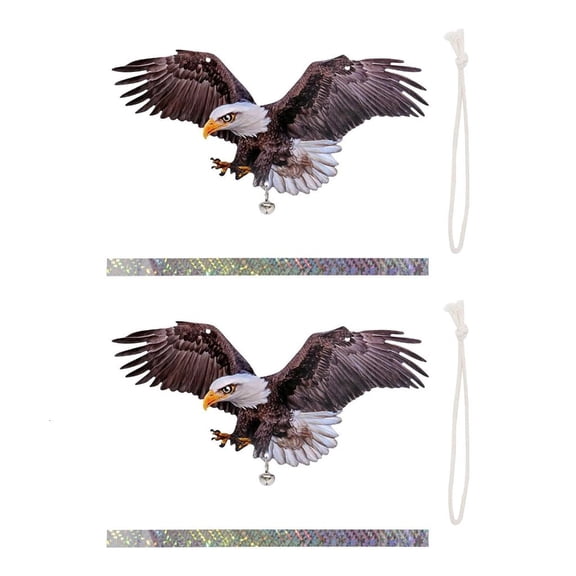 SDFGTstore Double Sided Acrylic Owl Sculptures Reflective Bird Scare for Yard Roof Garage