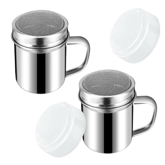 SDFGTstore Pack of 2 Stainless Steel Powder Applicators With Easy Handling and Cleaning Function