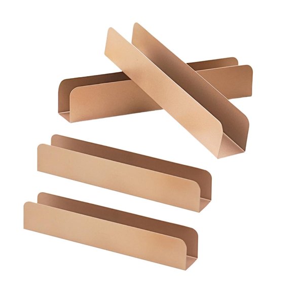 SDFGTstore Pack of 4 Carbon Steel Biscuits Molds Baking Molds for Fondant Dessert Rectangular Pastry Form Practical Bakewares