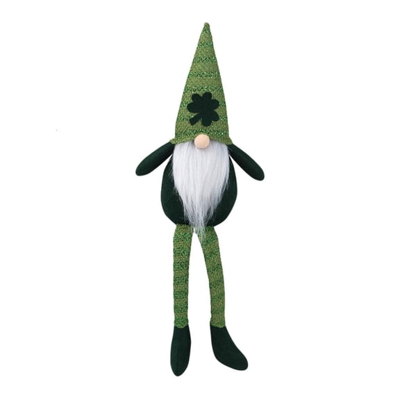 SDFGTstore Patricks Day Gnome Long Leg Irish Doll Kitchen Decor Swedish Tomtes Figurine Toy