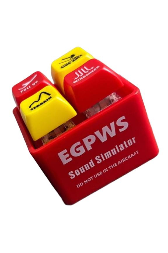 Pilot and Crews Keychain Emergency Button Keyring With Independent Lighting