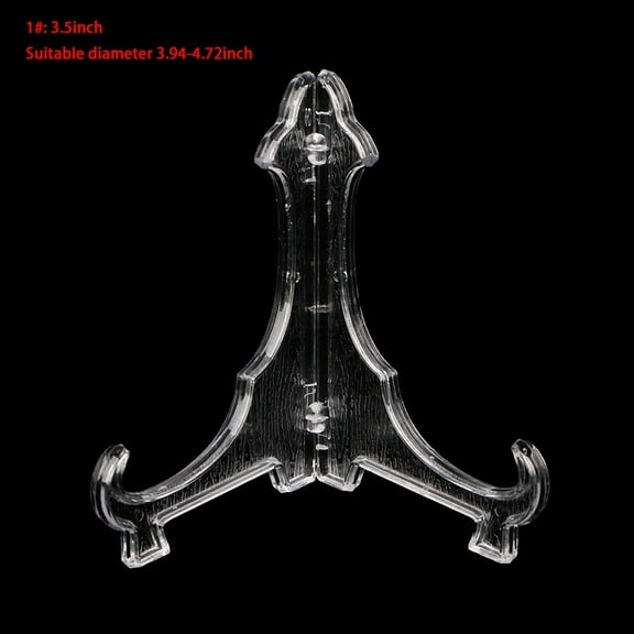 SDFGTstore Plastic Display Stand Dish Rack Plate Bowl Picture Frame Photo Pedestal Holder