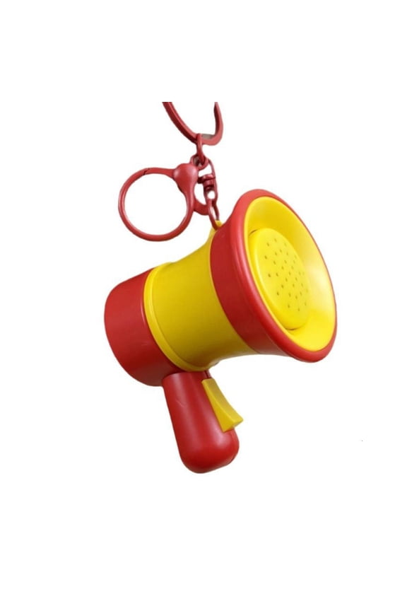 Plastic Keychains Bag Pendant Featuring Mini Voice Changer Speaker for Fun