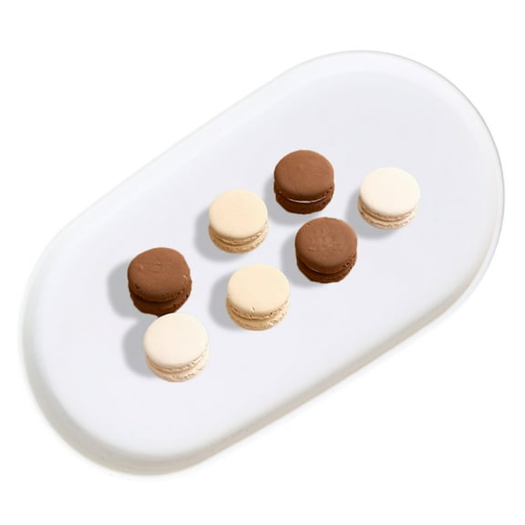 SDFGTstore Plastic Oval Serving Tray Kitchen Fruit Dessert Tray Multifunction Food Plate Organizer Desktop Cosmetic Jewelry Tray