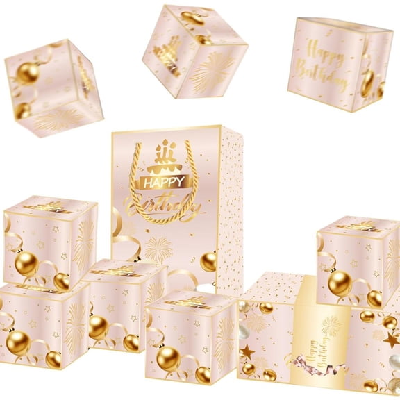 SDFGTstore Popup Celebration Box With 10 Secret Compartments Surprise Gift Box For Birthday
