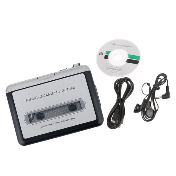 SDFGTstore Portable Cassette Tape Player Cassette Tape MP3 Converter into PC Cassette