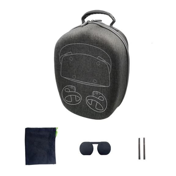 SDFGTstore Portable Shells Protective Cover for PS VR2 Headset Storage Bag with Lens Cover Belt Headset Bag with Handle Holder