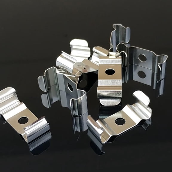 SDFGTstore Practical Flexible T5 Retaining Clamp Secure Fastening Solution for Fluorescent Tubes Adjustable Light Fixture Clip