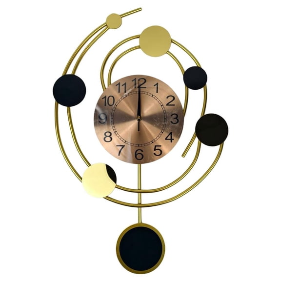 SDFGTstore Practical Wall Clock with Pendulum Elegant Art Appeal Quiet Operations