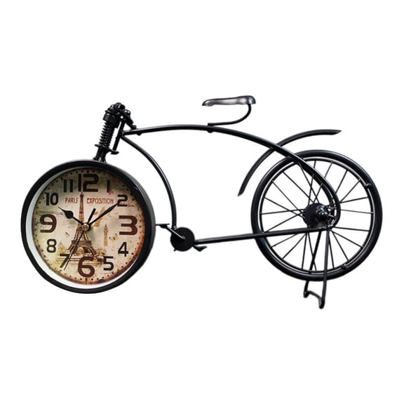 SDFGTstore Precisie Craft Table Bike Clock with Timepiece for Cyclist Hobbyists
