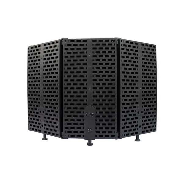 SDFGTstore Pro Microphone Isolation Shield 3-Panel Noise Filter Absorbent Foam Recording