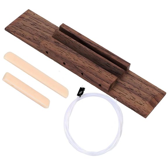 SDFGTstore Professional 4 String Ukulele Bridge Instrument Replacement Set Rosewood Materials Design for Optimal Audios Quality