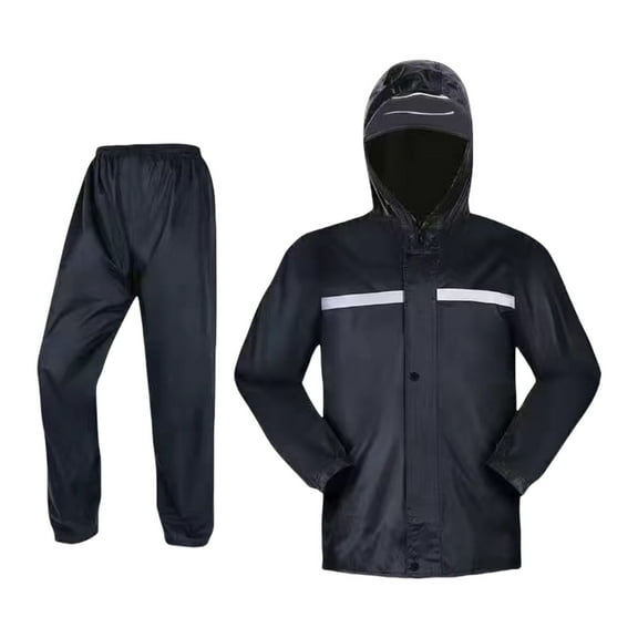 SDFGTstore Professional Rain Jacket Pants Waterproof Breathable Jacket and Trouser