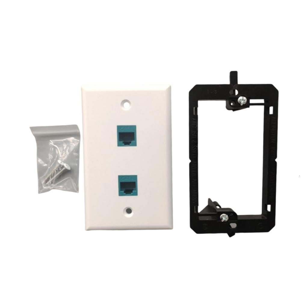 SDFGTstore Quick Install Networks Outlet Plate Ethernet Wall Plate Pass ...