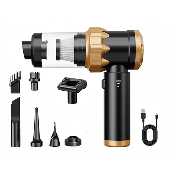 SDFGTstore Quiet Portable Handheld Vacuum Cleaner Rechargeable Dust Collector Electric Home Cleaning Tool for Home Car Office Use