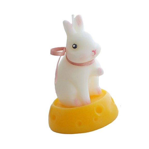 SDFGTstore Rabbit Design Wax Candle or Statue Handmade Autumn Festival Fragrant Ornament